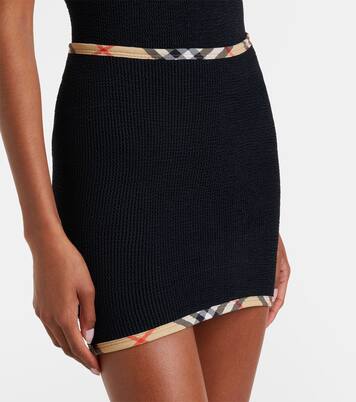 x Hunza G pareo Devyn con Burberry Check | Burberry