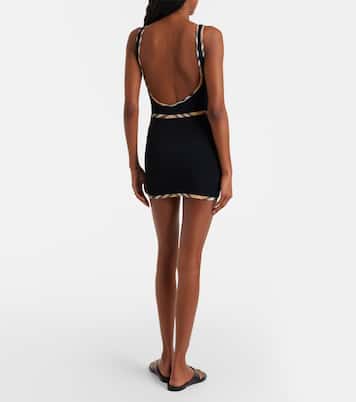 x Hunza G pareo Devyn con Burberry Check | Burberry