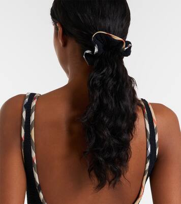 x Hunza G pareo Devyn con Burberry Check | Burberry