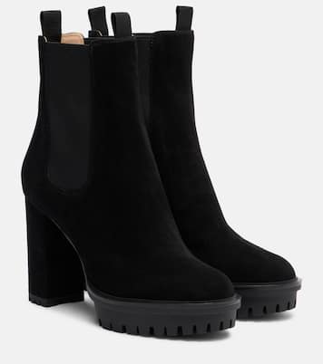 Barry suede platform ankle boots | Gianvito Rossi