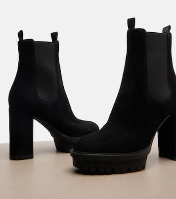 Barry suede platform ankle boots | Gianvito Rossi
