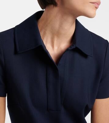 Belted wool-blend midi dress | Oscar de la Renta