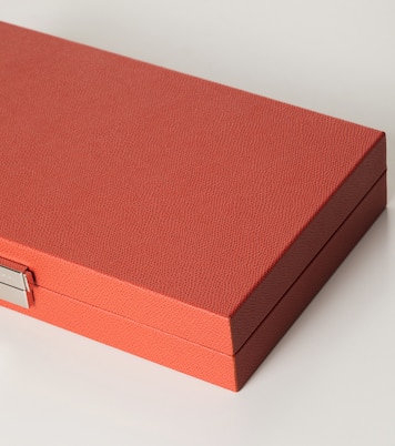 Phileas Miniature leather backgammon case | Giobagnara