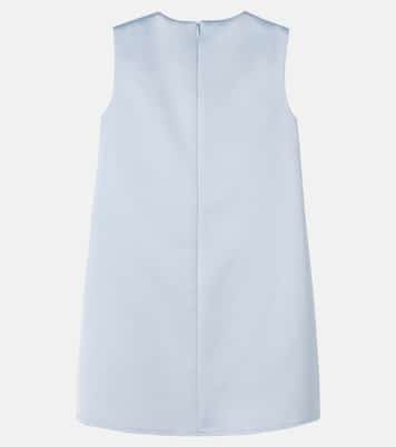 Floral-appliqué satin dress | Self-Portrait Kids