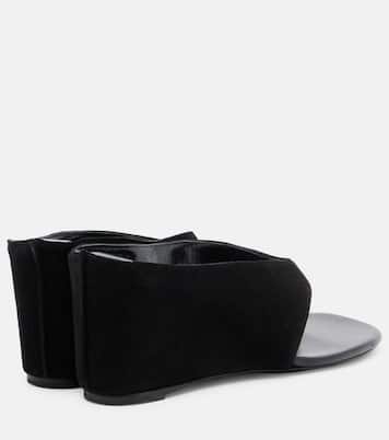 Yaga leather wedge thong sandals | JUDE