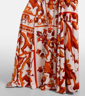 Midikleid Majolica aus Organza | Dolce&Gabbana