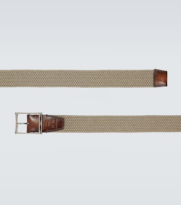 Ceinture Classic en tissu et cuir | Berluti