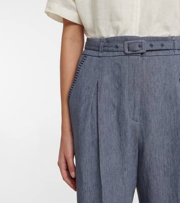 High-Rise-Hose aus Leinen | Gabriela Hearst