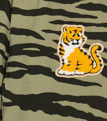 Tiger-print cotton jersey sweatpants | Kenzo Kids