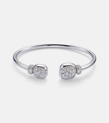 Bracelet Nudo en or blanc 18 ct, diamants et topazes | Pomellato