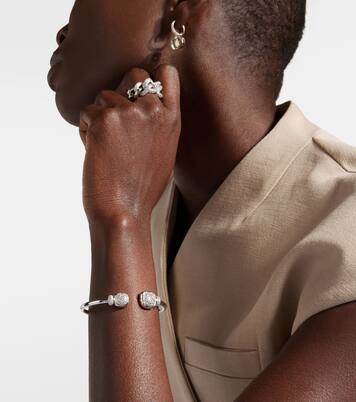 Bracelet Nudo en or blanc 18 ct, diamants et topazes | Pomellato