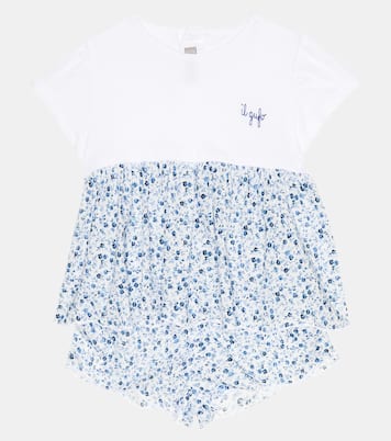 Baby cotton dress and shorts | Il Gufo