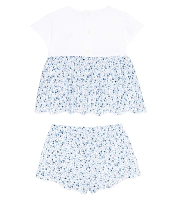 Baby cotton dress and shorts | Il Gufo