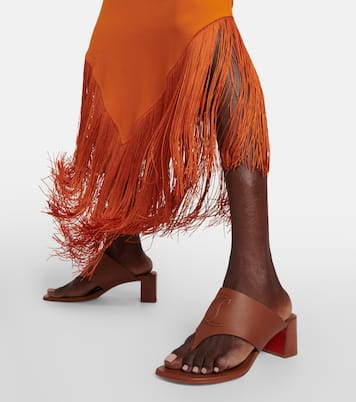 Sandales CL Tongamule en cuir | Christian Louboutin