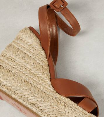 Mariza Zeppa leather espadrille sandals | Christian Louboutin