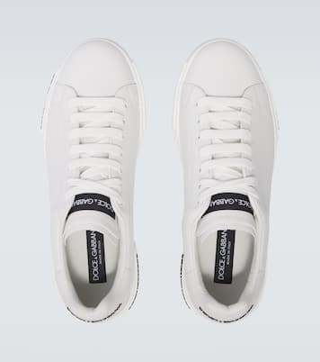 Logo leather sneakers | Dolce&Gabbana