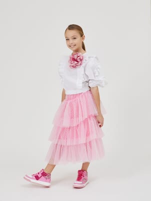 Gonna in tulle a pois | Monnalisa