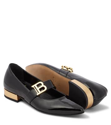 Patent leather ballet flats | Balmain Kids