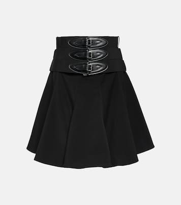 Belted wool miniskirt | Alaïa