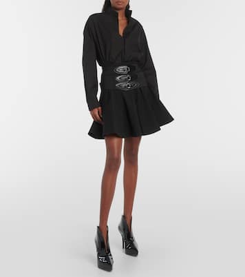 Belted wool miniskirt | Alaïa