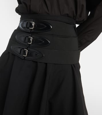 Belted wool miniskirt | Alaïa