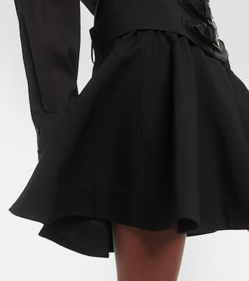Belted wool miniskirt | Alaïa