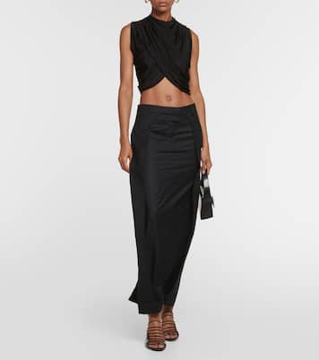Fera pleated wool maxi skirt | Aya Muse