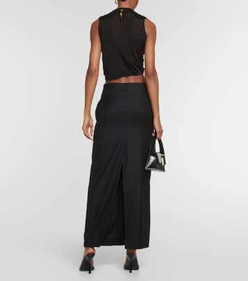 Fera pleated wool maxi skirt | Aya Muse