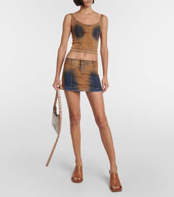 Cropped-Top Harley aus Denim | KNWLS