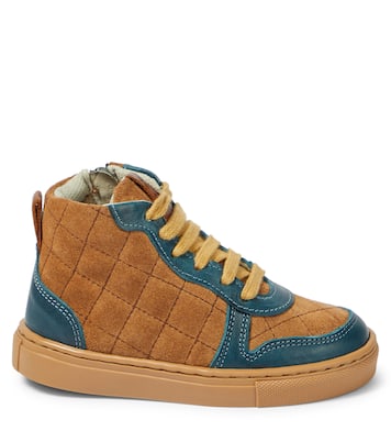 Quilted suede sneakers | Petit Nord