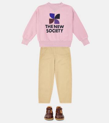 Amara logo cotton jersey sweatshirt | The New Society