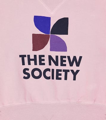 Amara logo cotton jersey sweatshirt | The New Society