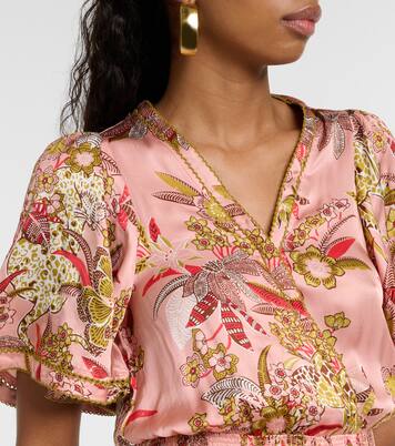 Robe longue Mabelle à fleurs | Poupette St Barth