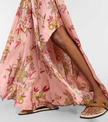 Robe longue Mabelle à fleurs | Poupette St Barth