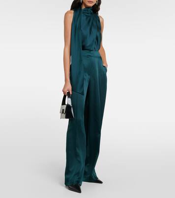 Pantalon ample Kyra en satin | Simkhai