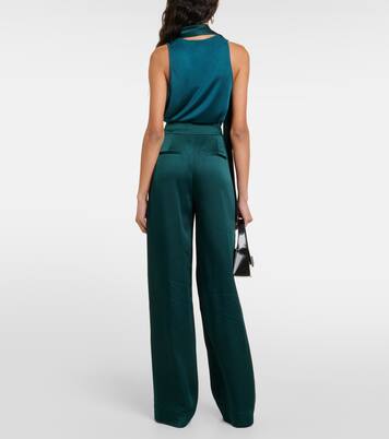 Pantalon ample Kyra en satin | Simkhai