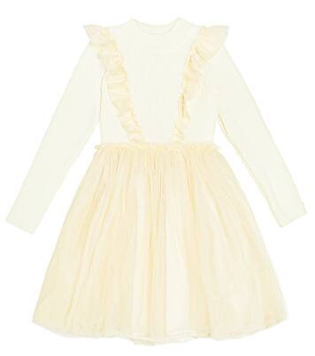 Flovos ribbed-knit tulle dress | Donsje