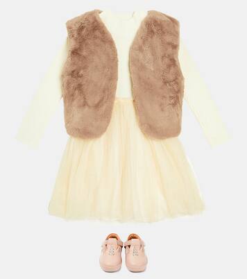 Flovos ribbed-knit tulle dress | Donsje