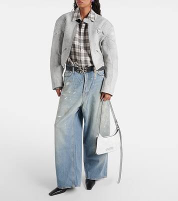 Platt Mini leather shoulder bag | Acne Studios