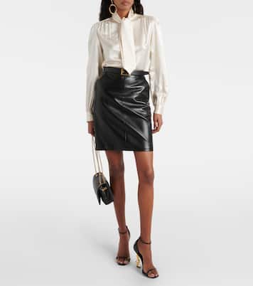 Bluse aus Seidensatin | Saint Laurent