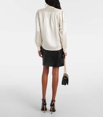 Bluse aus Seidensatin | Saint Laurent