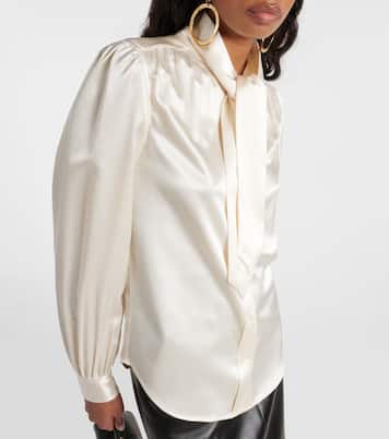 Bluse aus Seidensatin | Saint Laurent