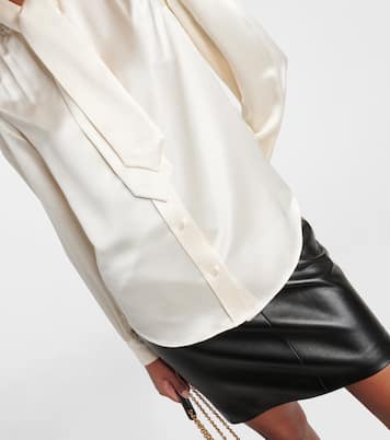 Bluse aus Seidensatin | Saint Laurent