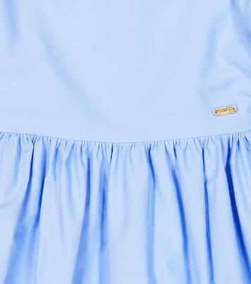 Bow-detail tiered cotton dress  | Patachou