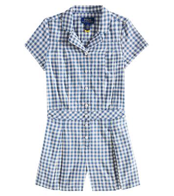 Gingham cotton playsuit | Polo Ralph Lauren Kids