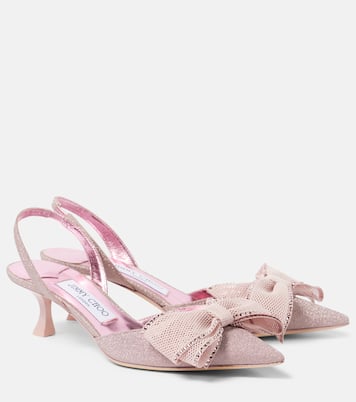 Brook 50 glitter slingback pumps | Jimmy Choo