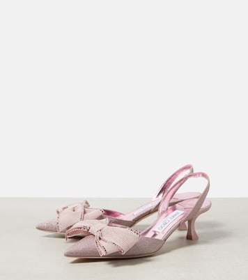 Brook 50 glitter slingback pumps | Jimmy Choo