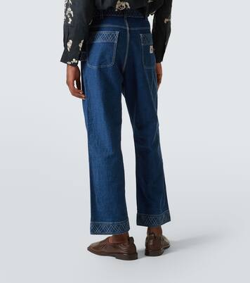 Verzierte Wide-Leg Jeans Knolly Brook | Bode