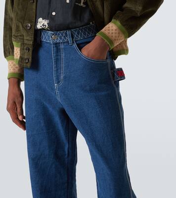 Verzierte Wide-Leg Jeans Knolly Brook | Bode
