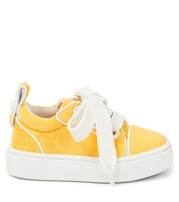 Toy Toy leather-trimmed terry sneakers | Christian Louboutin Kids